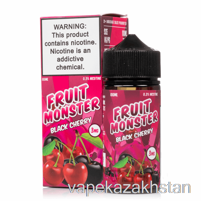 Vape Disposable Black Cherry - Fruit Monster - 100mL 6mg